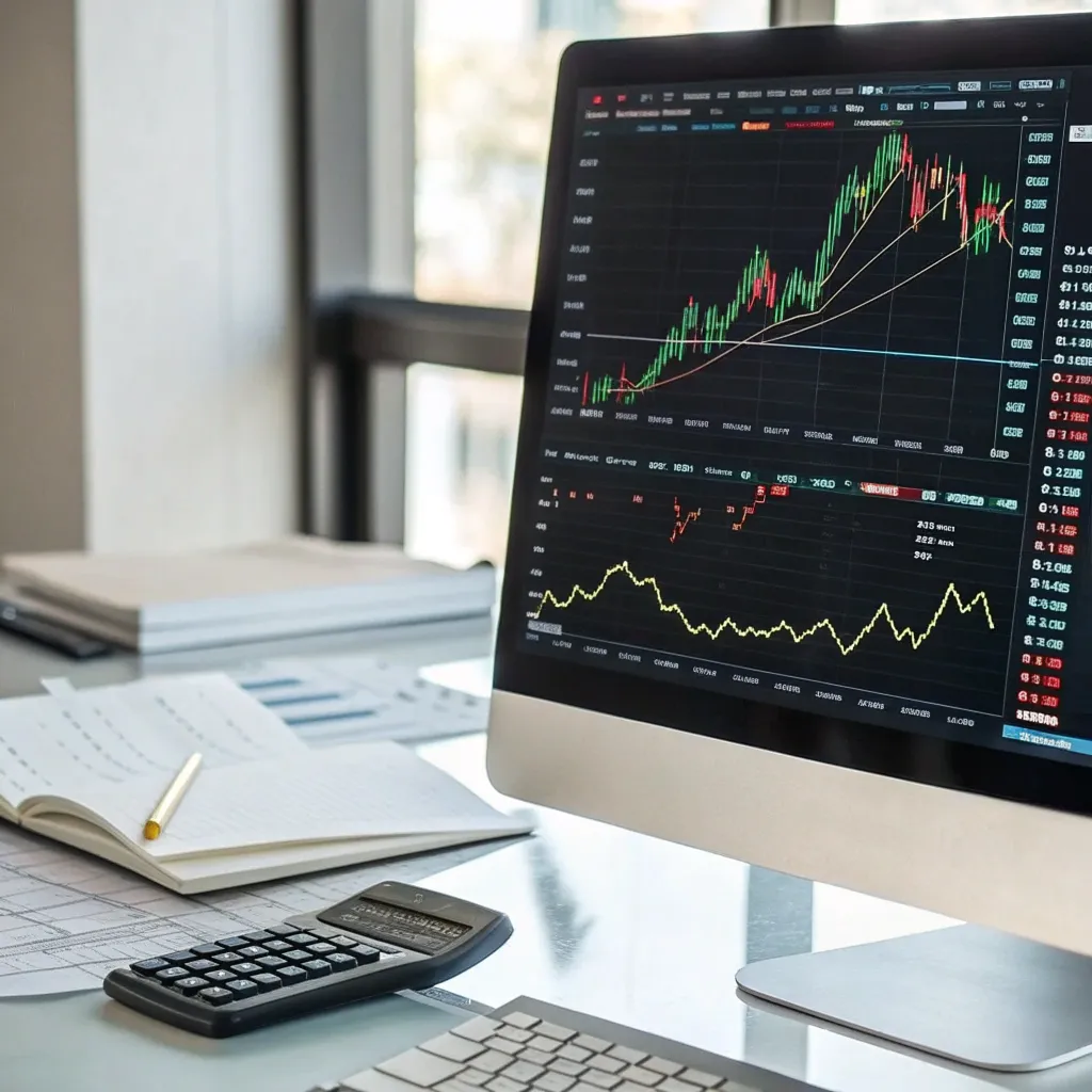 Professional forex trading graph
